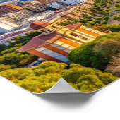 Poster Malaga Espagne Cityscape (Coin)