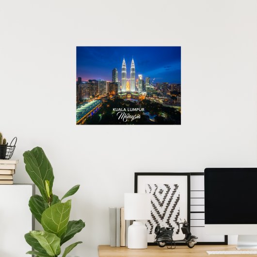 Poster Malaisie (Bureau à domicile)