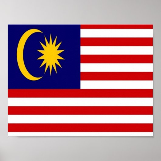 Poster Malaisie - Flag (Devant)
