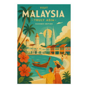 Poster Malaisie – Véritablement Asie Édition Été