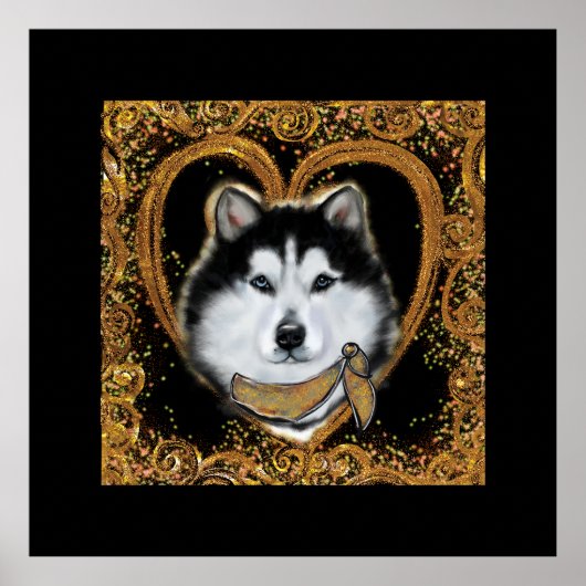 Poster Malamute d'Alaska (Devant)