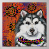 POSTER MALAMUTE D'ALASKA (Devant)