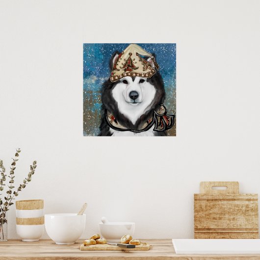 Poster Malamute d'Alaska (Cuisine)