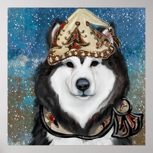 Poster Malamute d'Alaska (Devant)