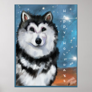 Poster Malamute d'Alaska