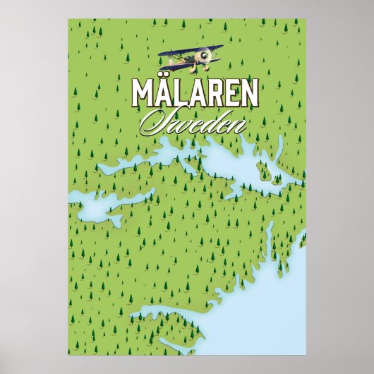 Poster Mälaren Sweden (Devant)