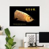 Poster Malaysian Golden Arowana (Bureau à domicile)