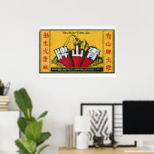 Poster Malaysian Mountain - Matchbox Print - Aesthetic (Bureau à domicile)