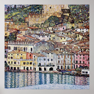 Poster Malcesine au lac de Garde, Gustav Klimt