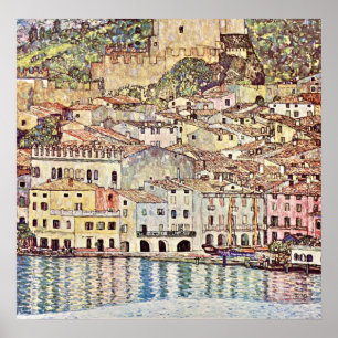 Poster Malcesine au lac de Garde par Gustav Klimt