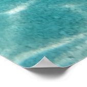 Poster Maldive Beach Reflète Une Belle Vue. (Coin)