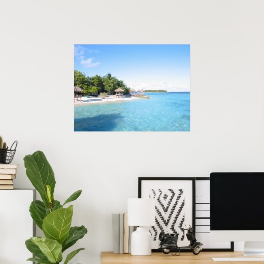 Poster Maldives (Bureau à domicile)