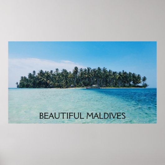 Poster Maldives (Devant)