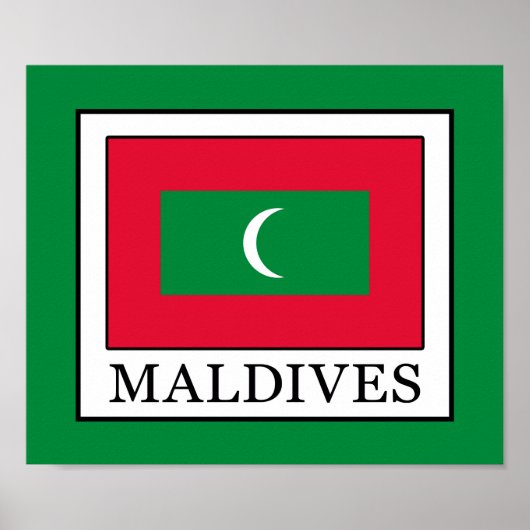 Poster Maldives (Devant)