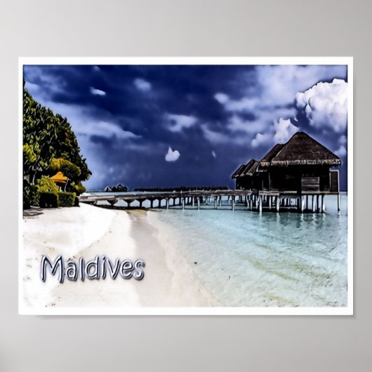 Poster Maldives - Panorama - (Devant)