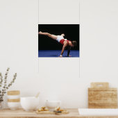 Poster Male gymnast peforming a routine in the floor (Cuisine)