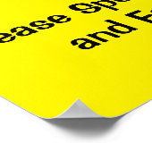 Poster Malentendant - Jaune (Coin)