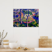 Poster Malevich - Pommes en fleurs (Cuisine)