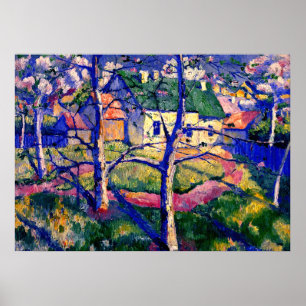 Poster Malevich - Pommes en fleurs