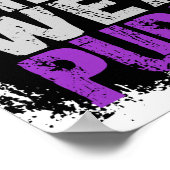 Poster Malformation de Chiari Les vrais hommes portent le (Coin)