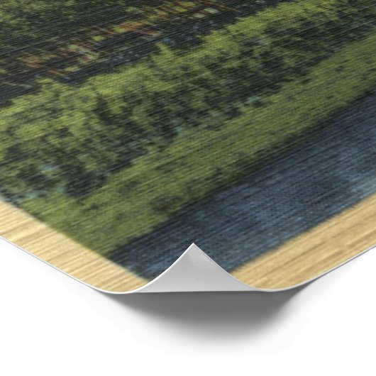 Poster Malheur Butte & River, vue sur l'Oregon (Coin)