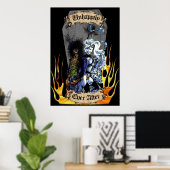 Poster Malheureux Jamais Après - Lady Death Mort Mal Erni (Bureau à domicile)