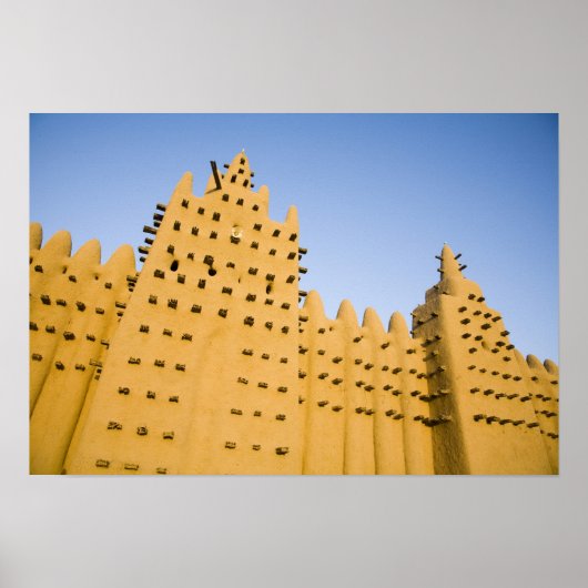 Poster Mali, Djenne. Grande Mosquée (Devant)