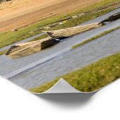 Poster Mali, Djenne. Rivière Bani près de Djenne (Coin)