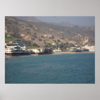 Poster Malibu Beach Homes