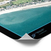 Poster Malibu, Californie photo de l'affiche satellite (Coin)