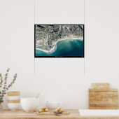 Poster Malibu, Californie photo de l'affiche satellite (Cuisine)