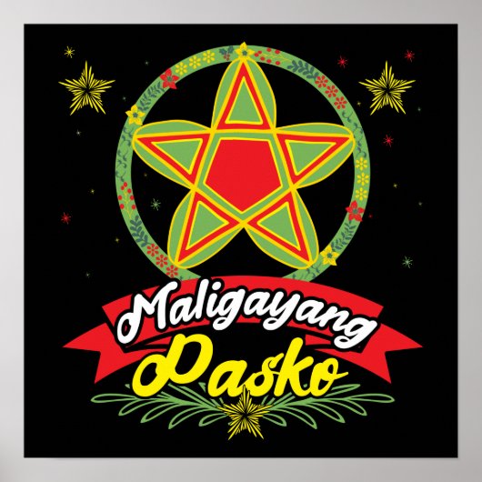Poster Maligayang Pasko Philippines Noël Philippines (Devant)