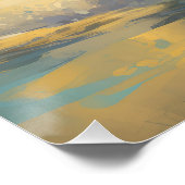 Poster Malinoi Beach Surf Peinture belge (Coin)