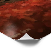 Poster Malinoi belge en automne Leaves Fall Inspire (Coin)