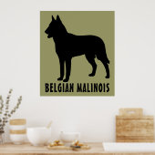 Poster Malinois belge (Cuisine)