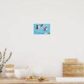 Poster Mallard dans l'étang, Goyō Hashiguchi (Cuisine)