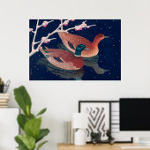 Poster Mallard Ducks Kawase Hasui 1950 (Bureau à domicile)