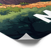 Poster Mallorca, Espagne - Route côtière (Coin)