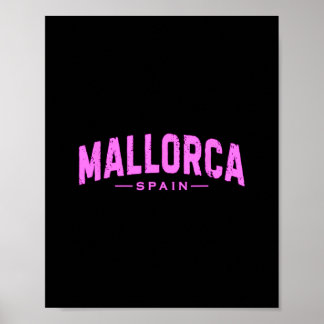 Poster Mallorca Spain Balearic Islands Vacation Summer Be