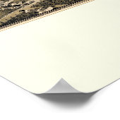 Poster Malone, NY Carte panoramique - 1886 (Coin)