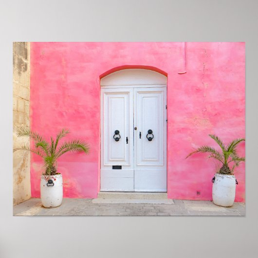 Poster 💖 Malte en rose 🌴 (Devant)