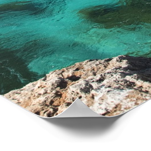 Poster Malte, île de Comino, Lagon Bleu (Coin)