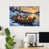 Poster Malti Tzu Christmas Boat Holiday (Bureau à domicile)