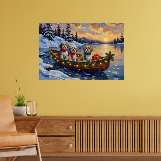 Poster Malti Tzu Christmas Boat Holiday (Salon 2)