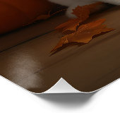 Poster Malti tzu Puppy Citrouille d'automne (Coin)