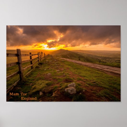 Poster Mam Tor - Angleterre (Devant)