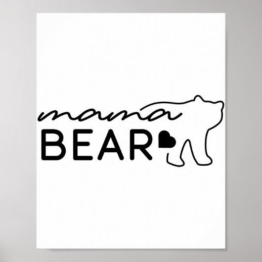 Poster Mama Bear Png JPG Pdf Files, Mama Bear Bear (Devant)