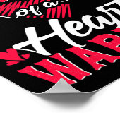 Poster Mama D'Un Guerrier Du Coeur Sensibilisation À L'Éc (Coin)