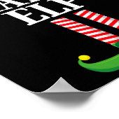 Poster Mama Elf Matching Famille Groupe Noël Maman (Coin)