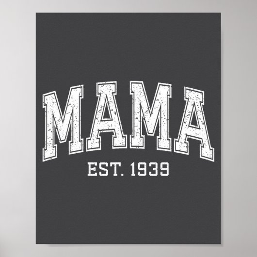 Poster Mama Est 19&#  Mom D Mothers Day Ized  (Devant)